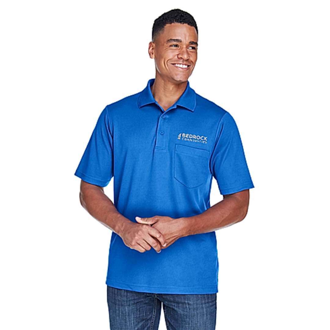 Bedrock Communities - Mens Origin Performance Piqué Polo w/ Pocket