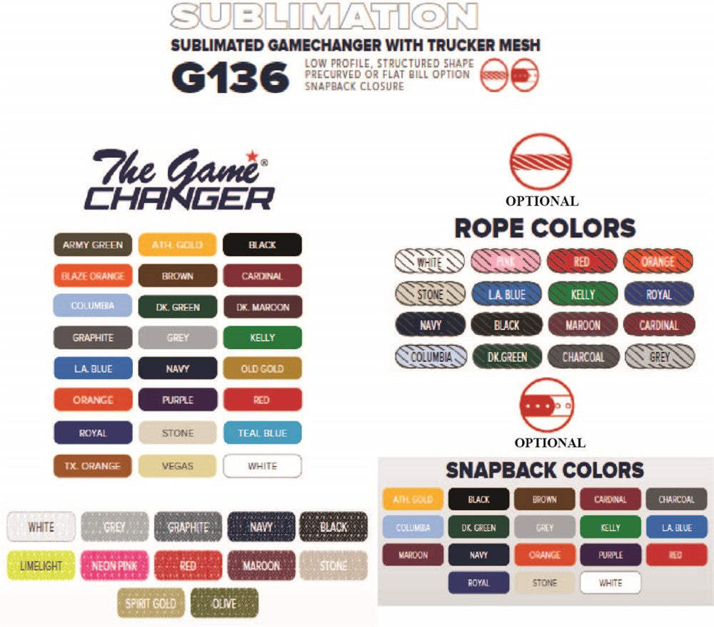 Sublimated Gamechanger Trucker - G136