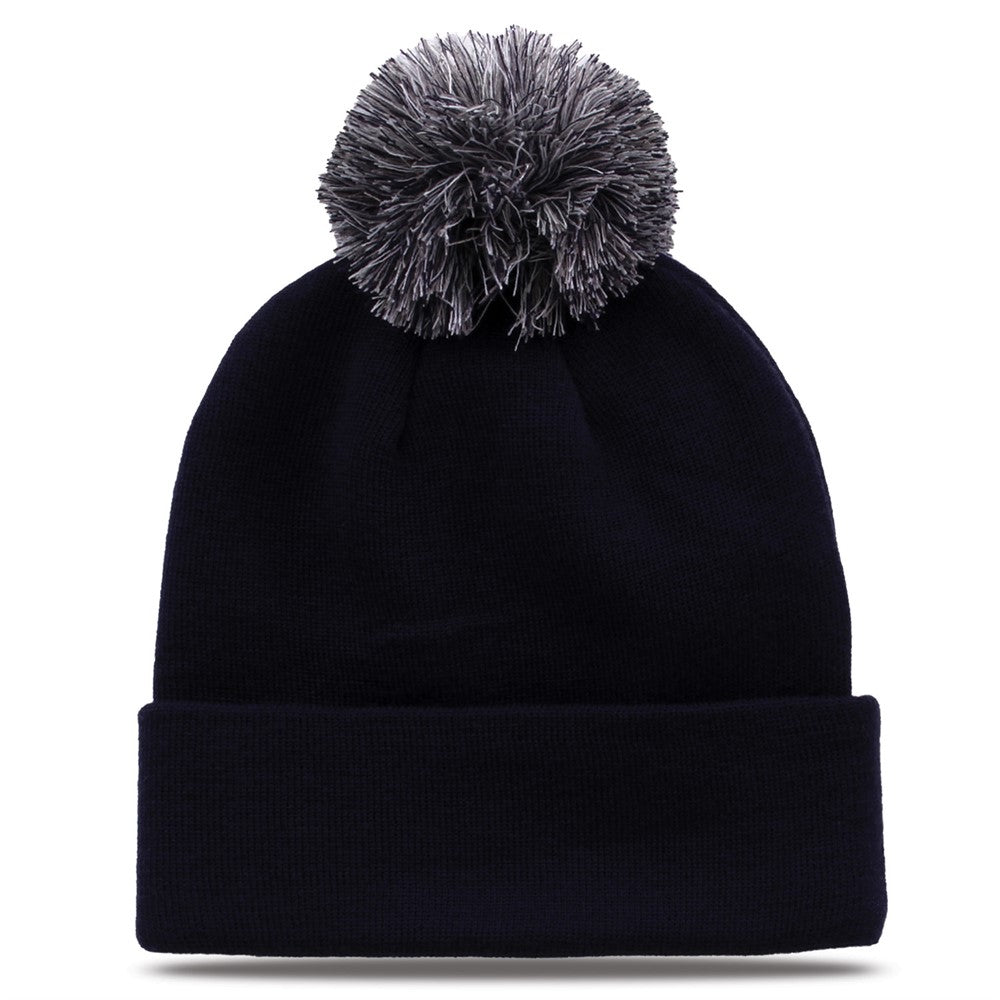 Roll Up Beanie w/ Pom