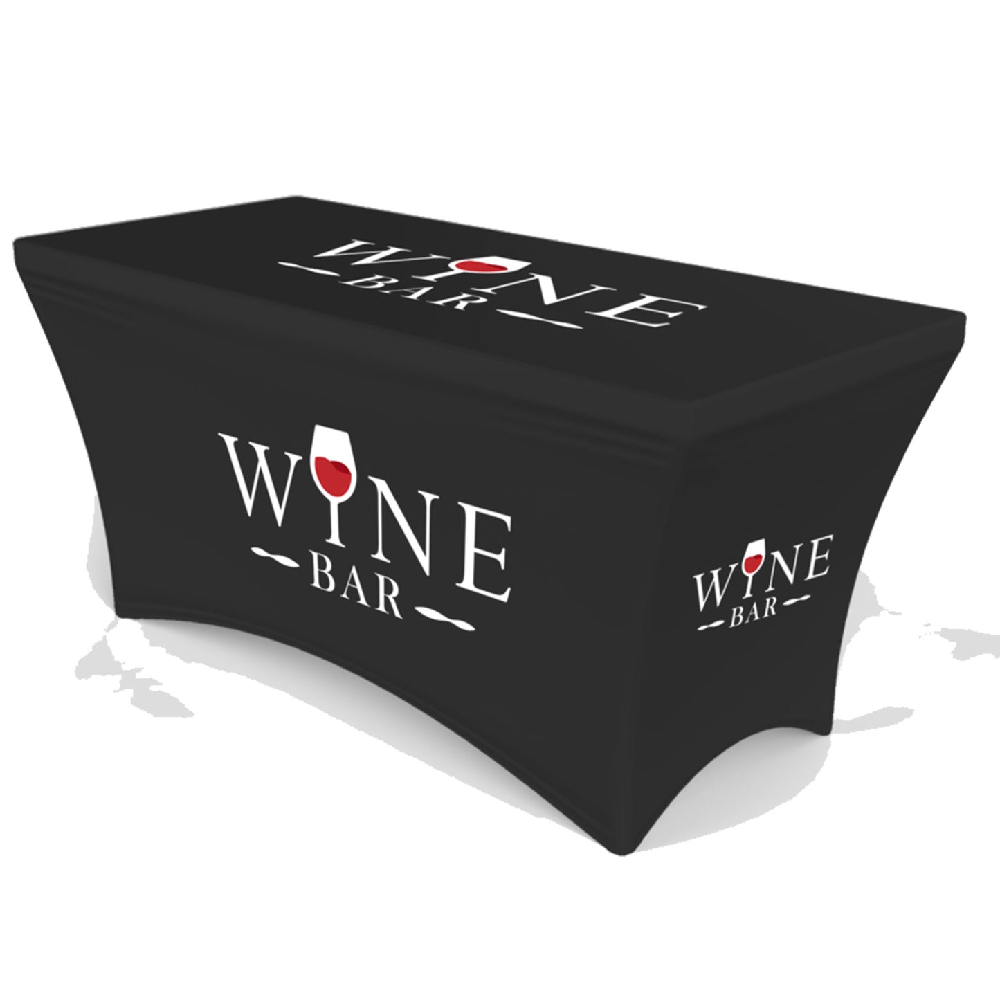 4' Spandex Stretch Table Cover - Full Dye Sub