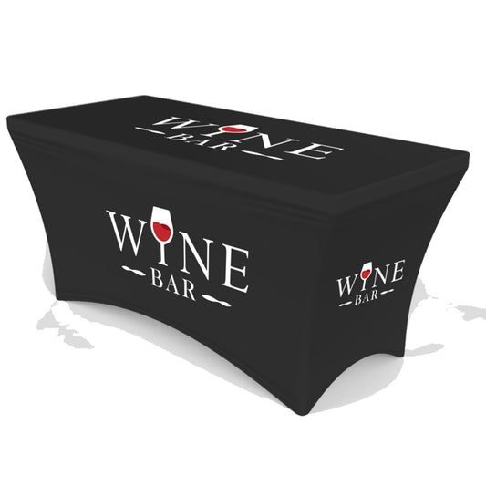 4' Spandex Stretch Table Cover - Full Dye Sub