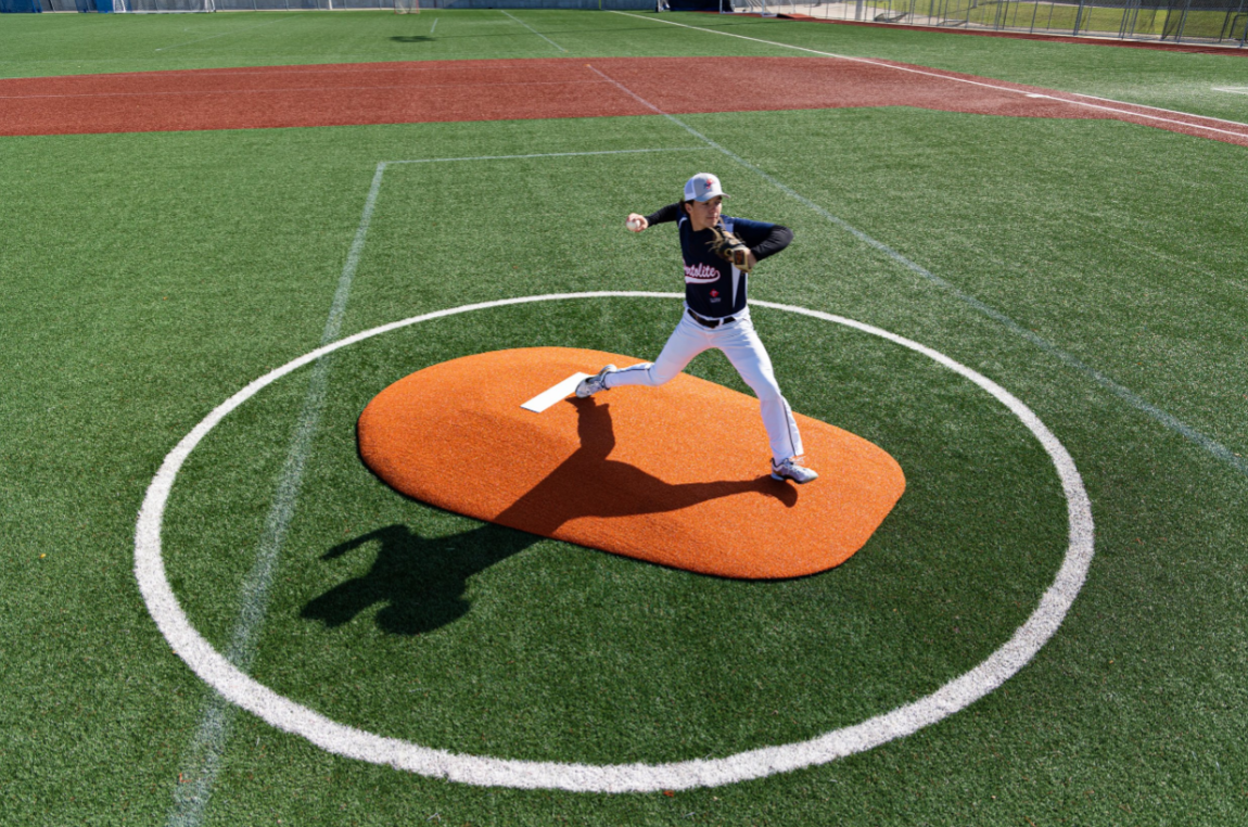 Portolite 10" One-Piece Game Mound - Green, Red, Clay, Tan