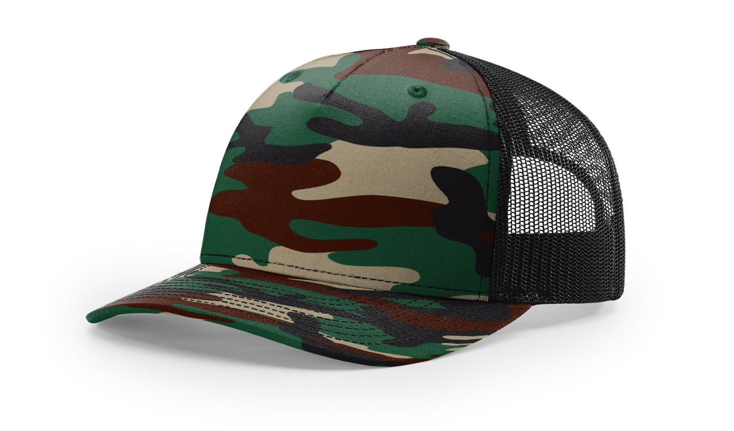 Richardson 112PFP Printed Five-Panel Mesh Back Cap