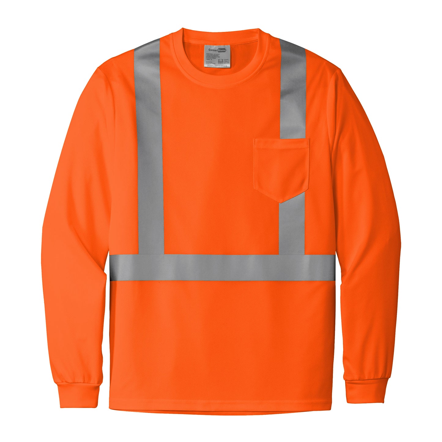 CornerStone ANSI 107 Class 2 Mesh Long Sleeve Tee