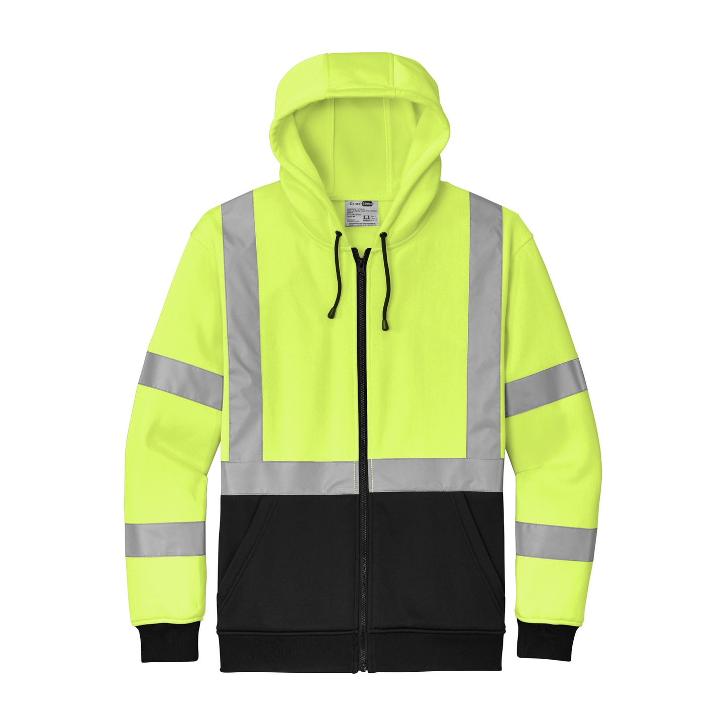 CornerStone ANSI 107 Class 3 Heavy-Duty Fleece Full-Zip Hoodie