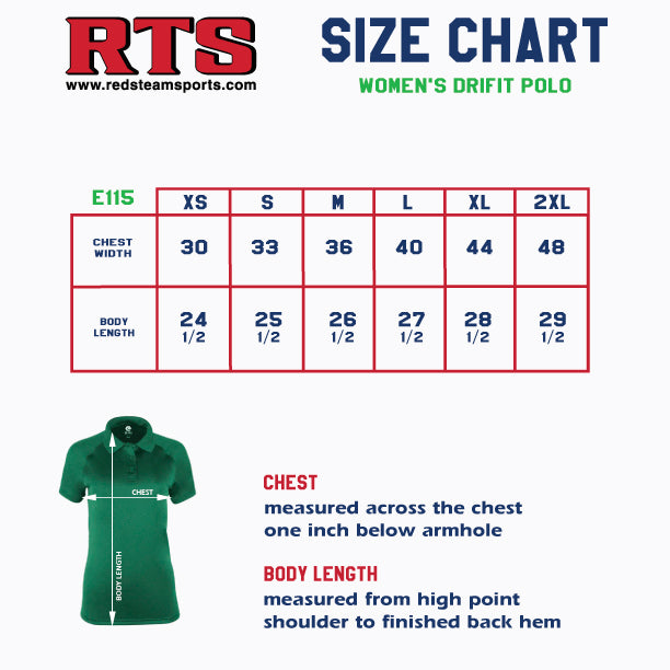 RCS Women's Moisture Wicking Polo