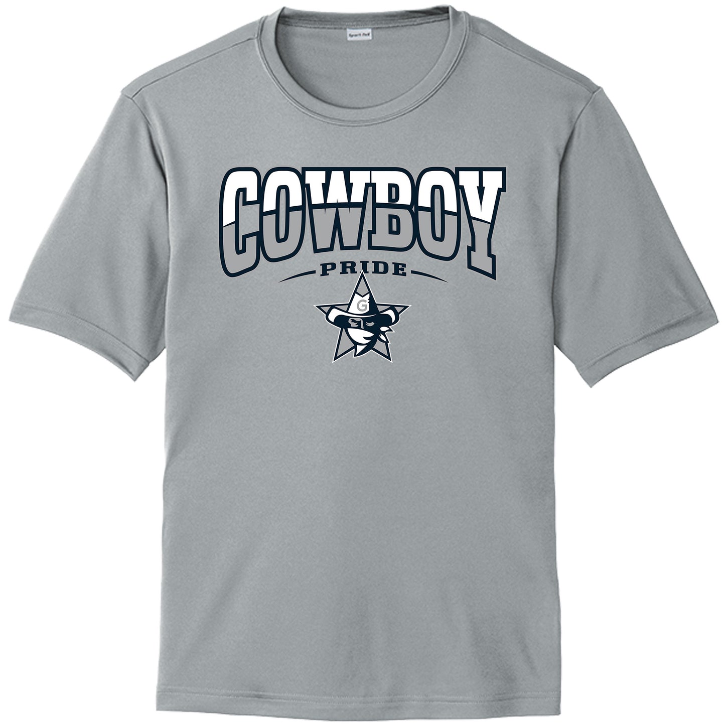 Gaither High School Drifit Shirt with Printed Cowboys Logo