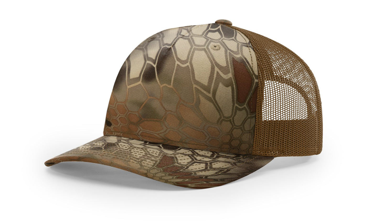 Richardson 112PFP Printed Five-Panel Mesh Back Cap