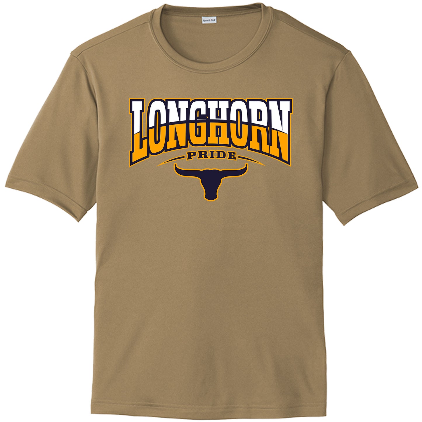 Lennard High School Drifit Shirt with Printed Longhorns Logo