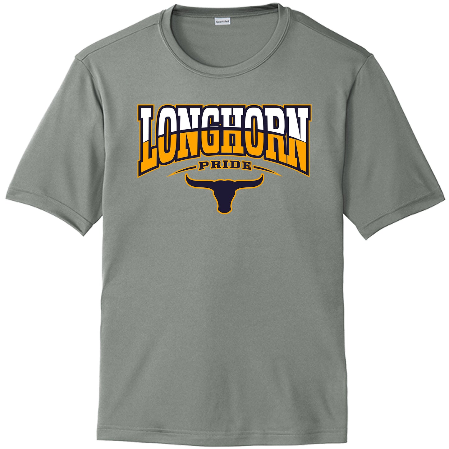 Lennard High School Drifit Shirt with Printed Longhorns Logo