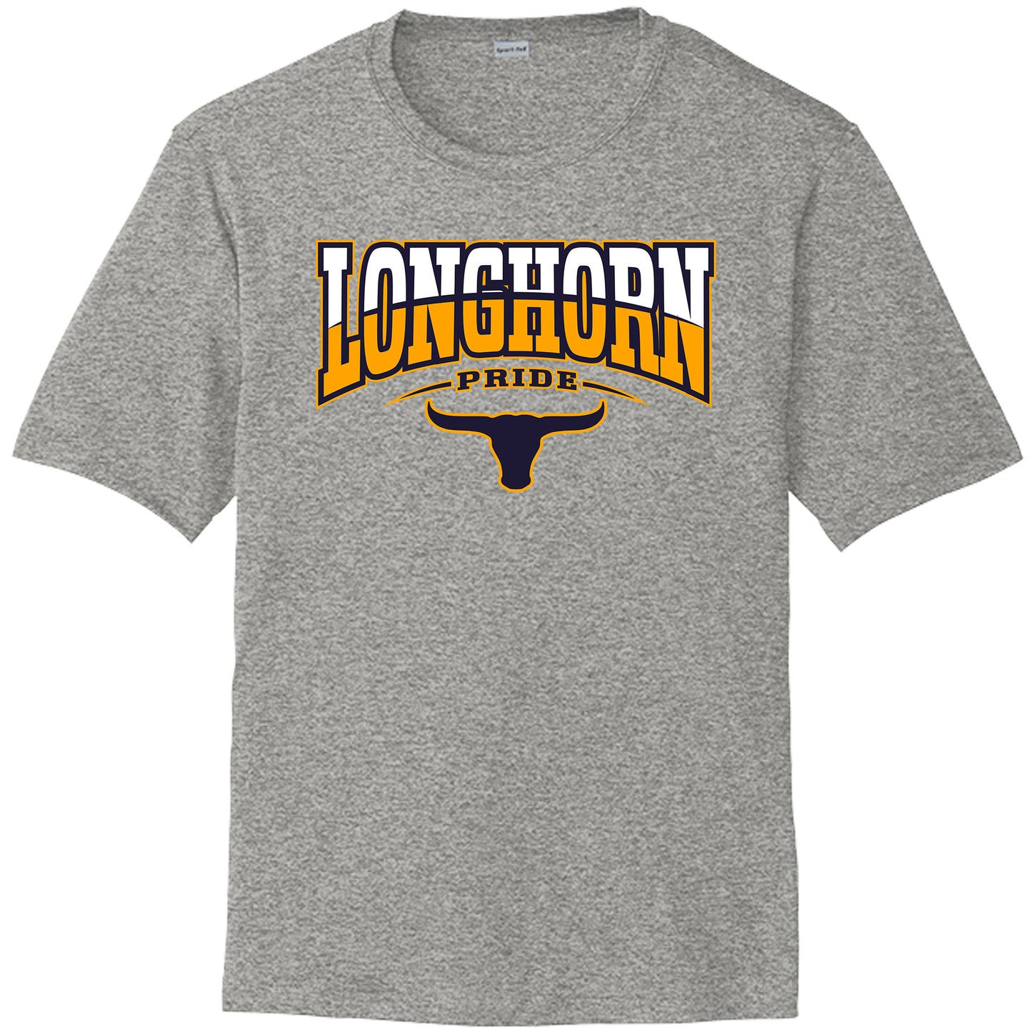 Lennard High School Drifit Shirt with Printed Longhorns Logo