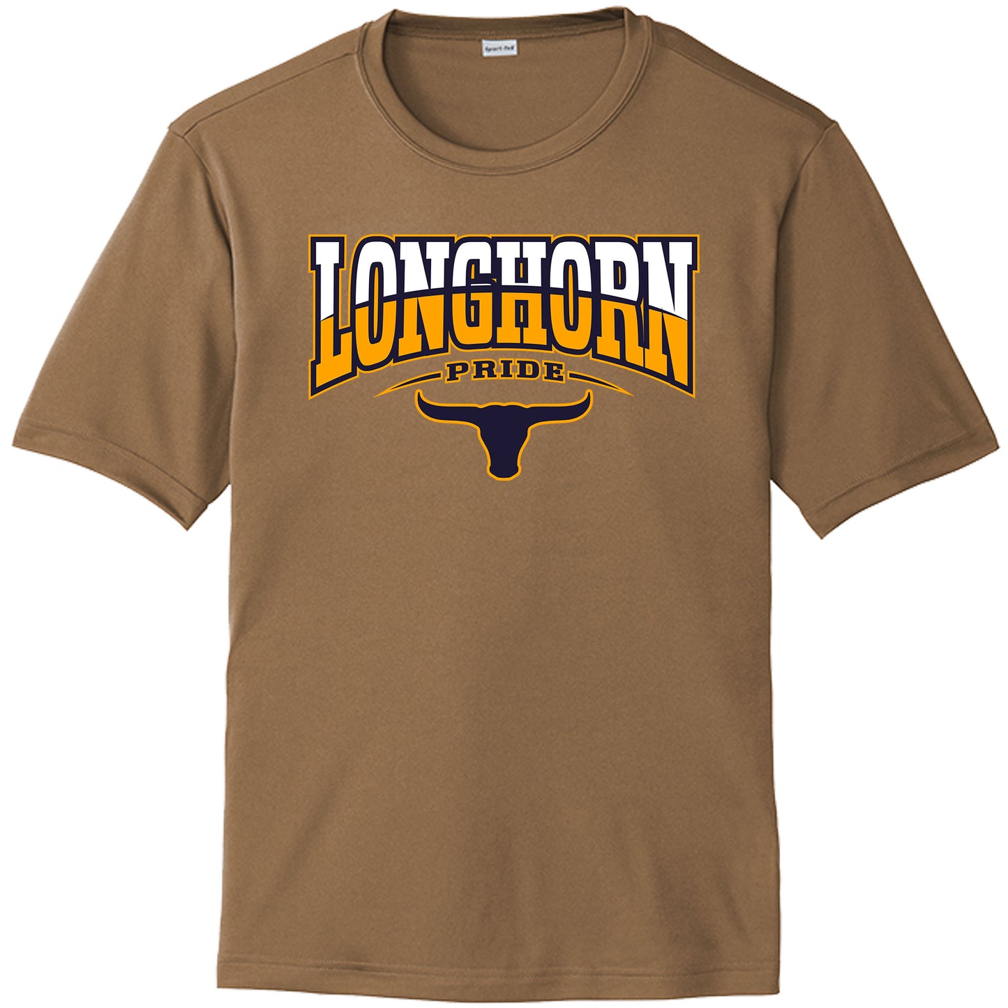 Lennard High School Drifit Shirt with Printed Longhorns Logo