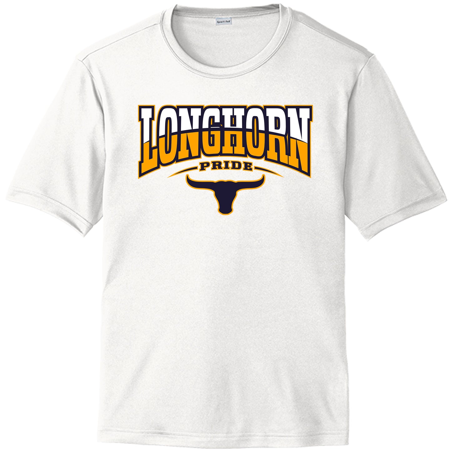 Lennard High School Drifit Shirt with Printed Longhorns Logo