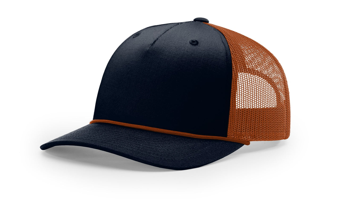 Richardson 112FPR Five Panel Trucker with Rope Cap