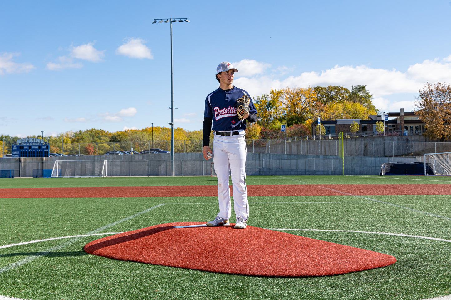 Portolite 10" Two-Piece Game Mound - Green, Red, Clay, Tan