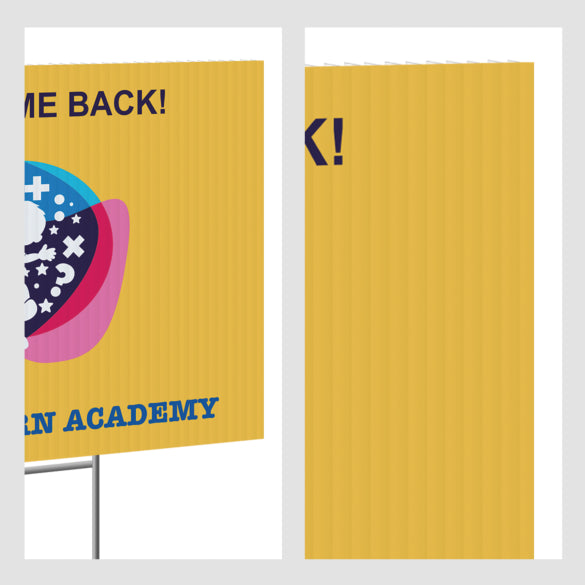 4mm Coroplast Signs - 1 Sided Print - 24” x 18”