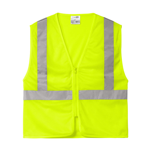 CornerStone ANSI 107 Class 2 Economy Mesh Zippered Vest