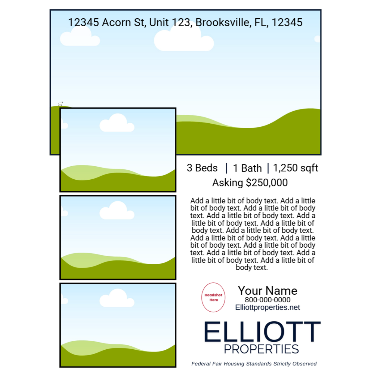 Elliott Properties - Flyers (1000pcs)