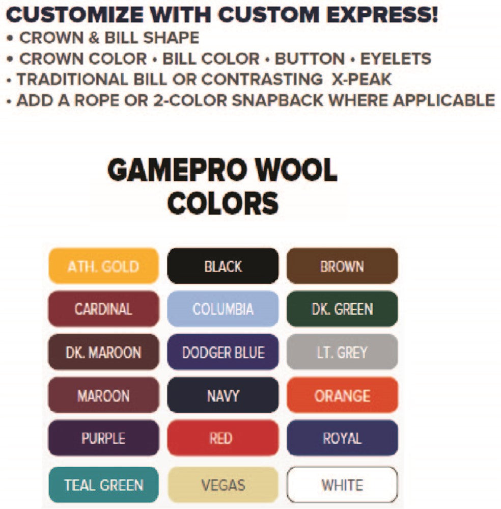 Camepro Wool Hat with Piping - GP330 Series