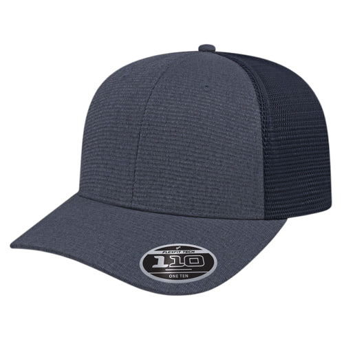 Flexfit 110® Ribbed Tri-Blend Trucker Mesh Back Cap