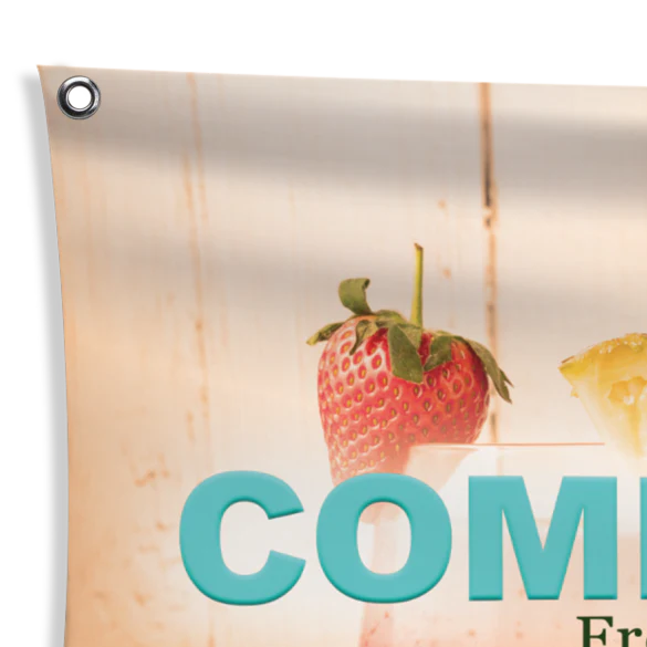 13oz. Scrim Vinyl Outdoor Banner - 8 feet (96 Inches) x 4 feet (48 Inches)