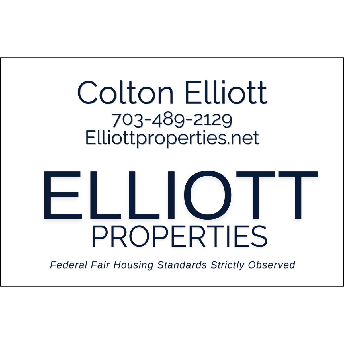 Elliott Properties - 24x18 Snipe Signs