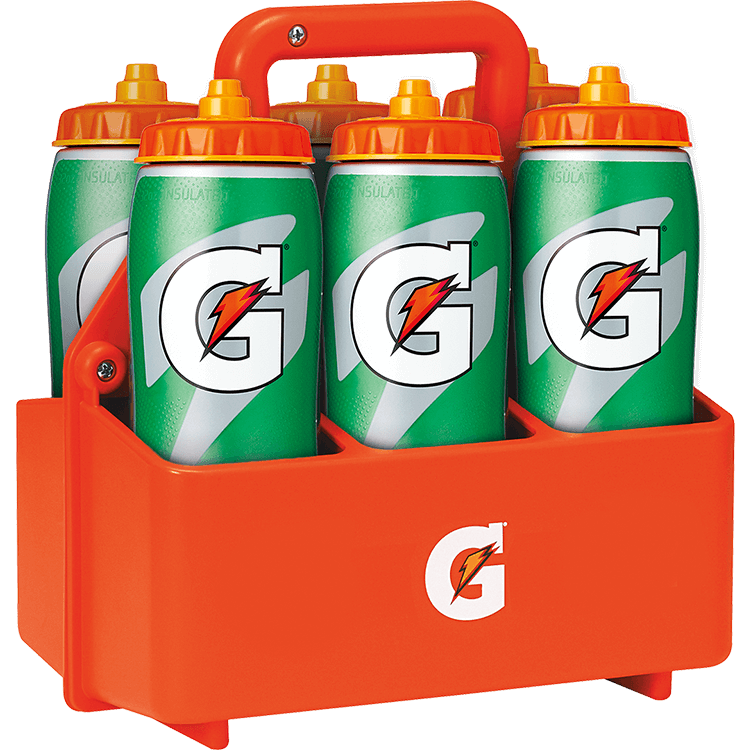 Gatorade Team Pack - 6x Gatorade Contour Bottles & Carrier