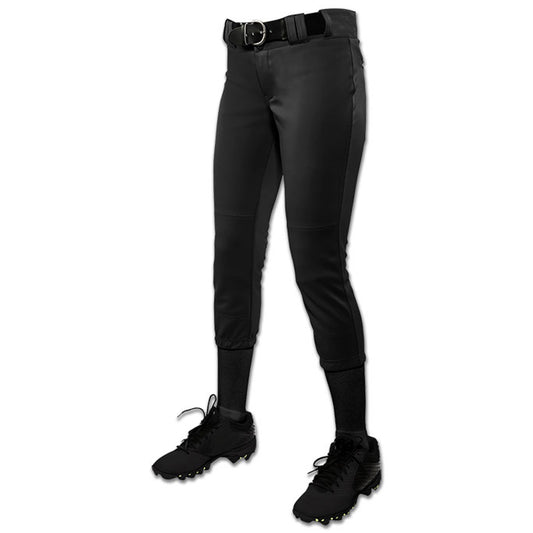 Champro Tournament Women's Traditional Low-Rise Pant - Black