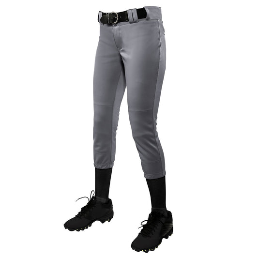 Champro Tournament Women's Traditional Low-Rise Pant - Grey