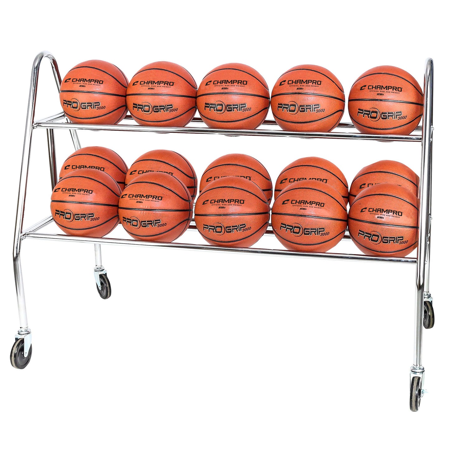 Champro Prism Ball Rack with Casters - 47" L x 20" W x 25" H