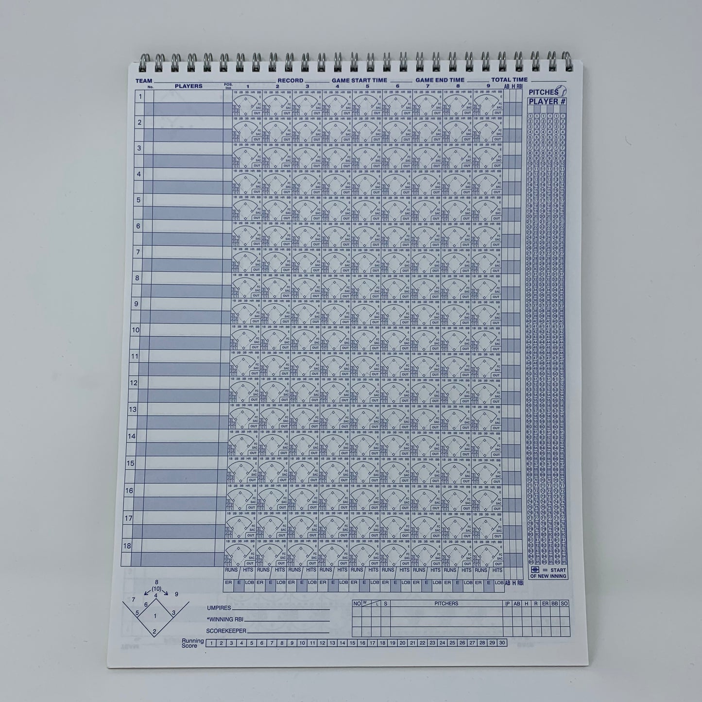 Big Red 18 Baseball/Softball Scorebook