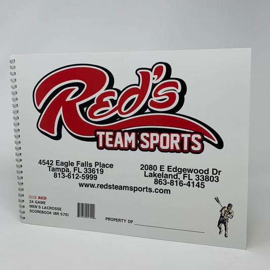 Big Red 24 Game Men's Lacrosse Scorebook
