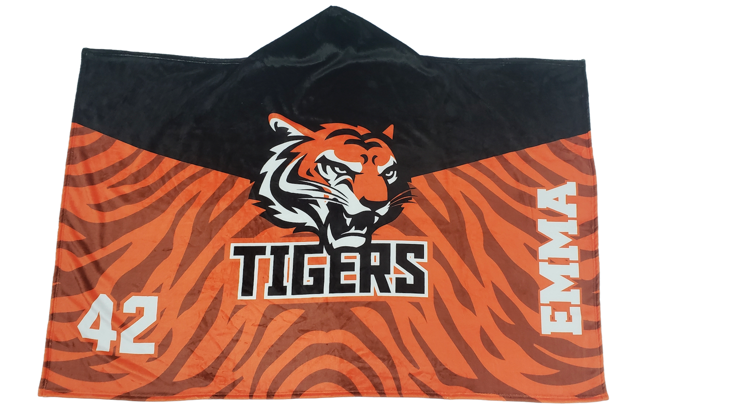 Sublimated Hooded Ultra Soft Blanket - 3 Sizes