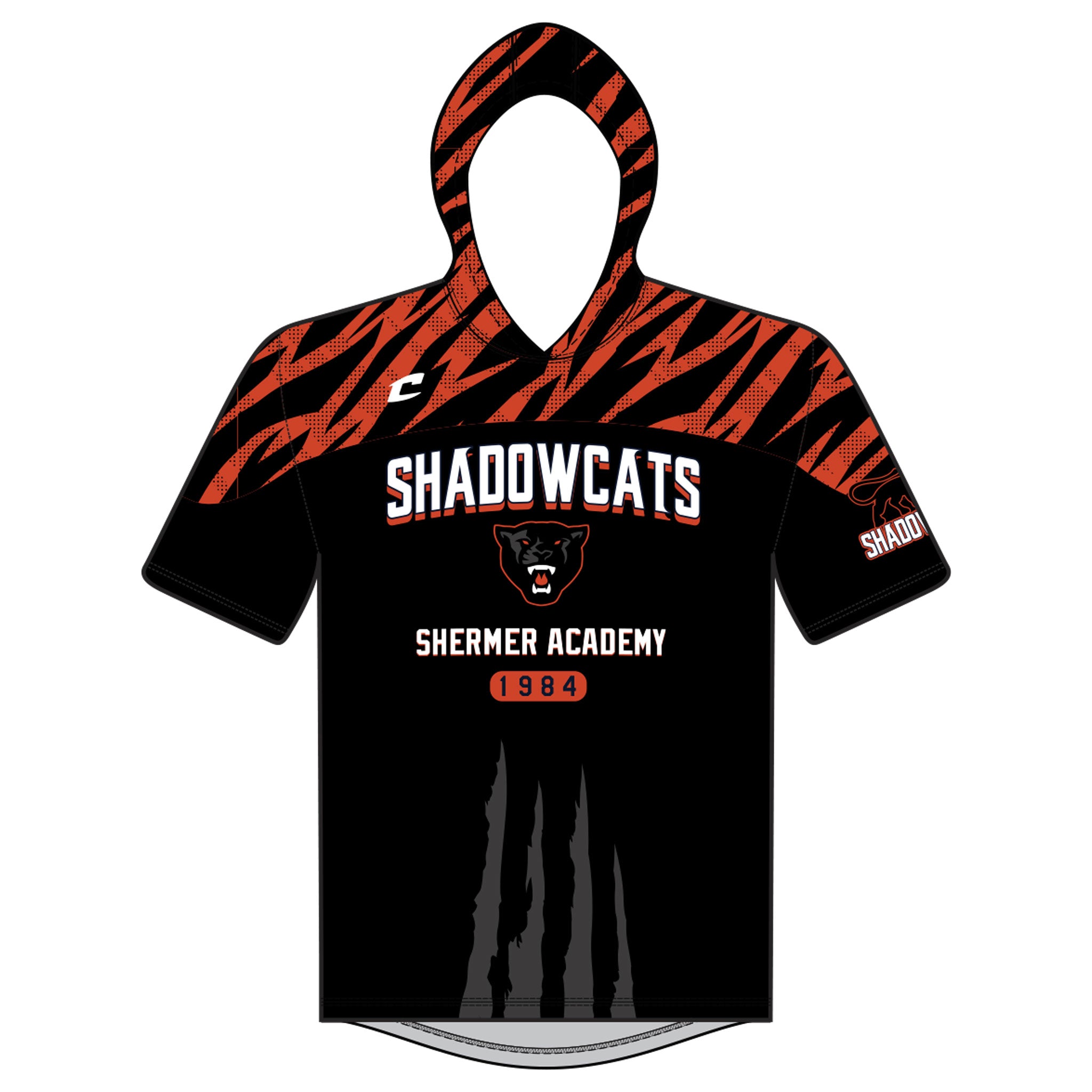 Champro Sublimated Short Sleeve T-Shirt Hoodie – Red's Team ...