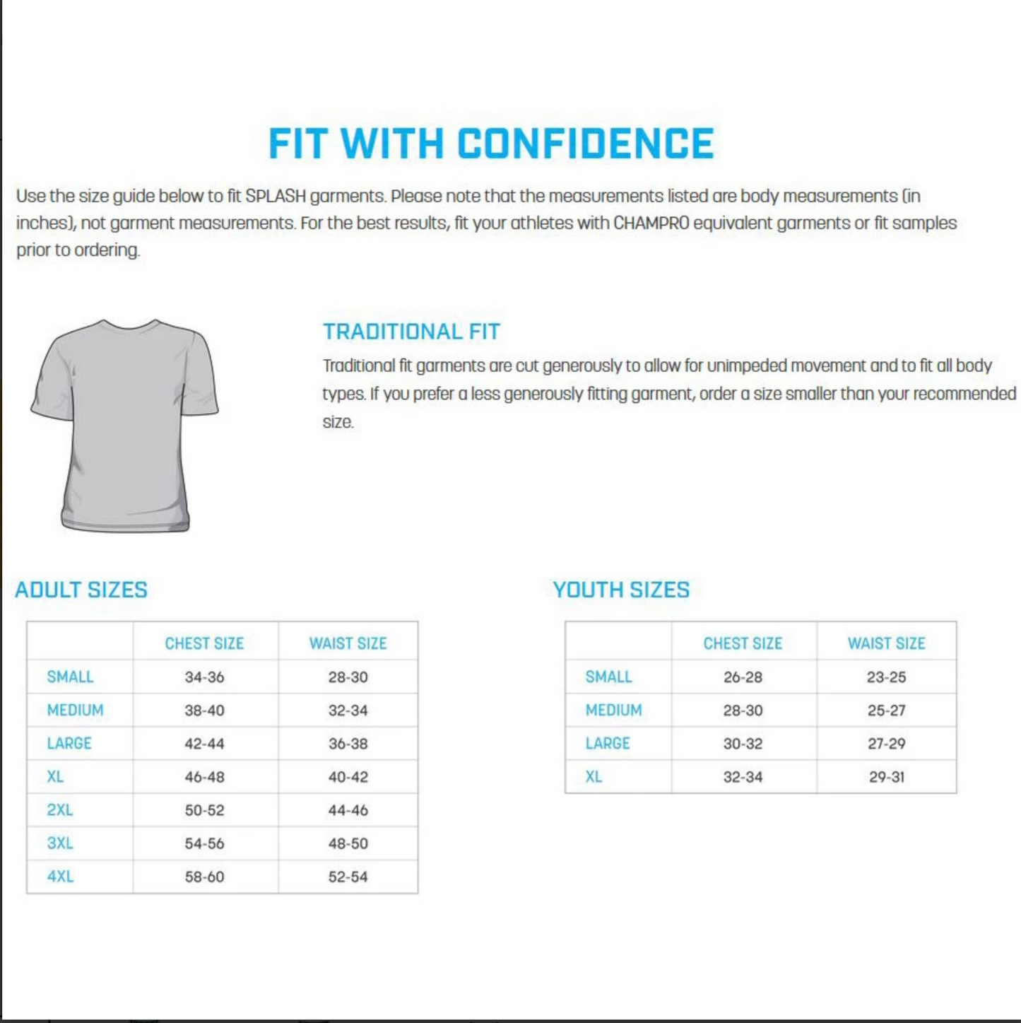 Champro Custom Sublimated Crew Neck Jerseys: Splash