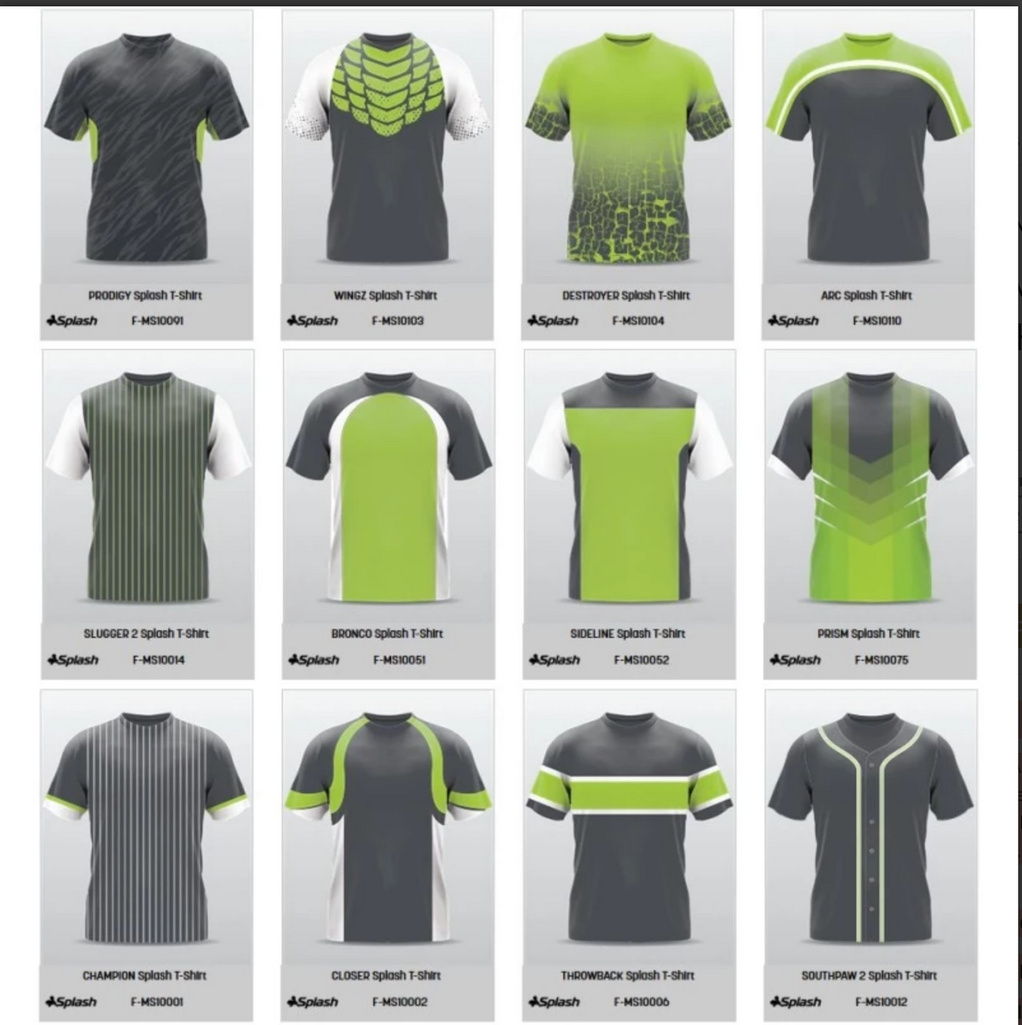 Champro Custom Sublimated Crew Neck Jerseys: Splash