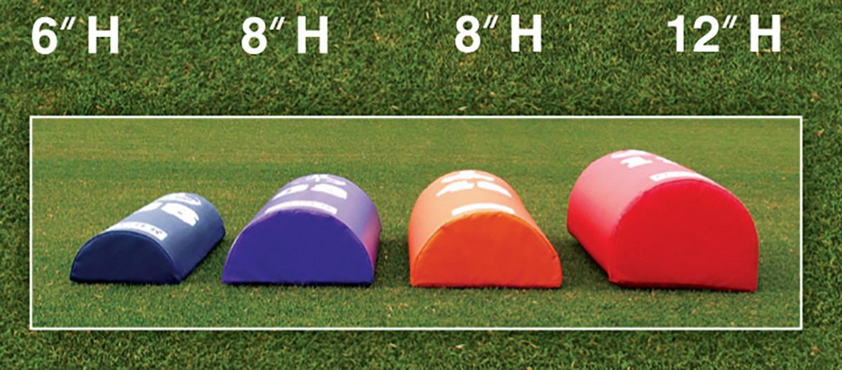 Fisher Half Round Football Dummy - 8"H X 16"W X 48"L