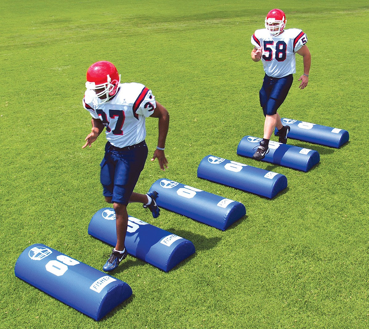 Fisher Half Round Football Dummy - 8"H X 16"W X 48"L