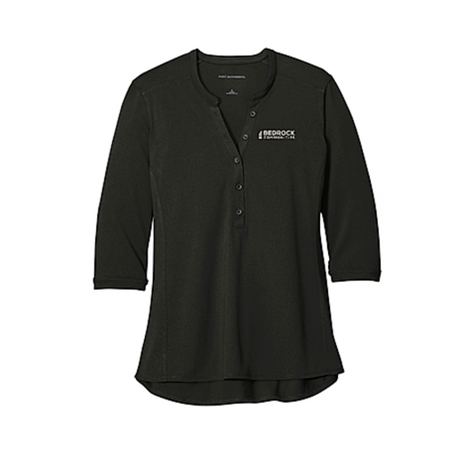 Bedrock Communities - Ladies UV Choice Pique Henley