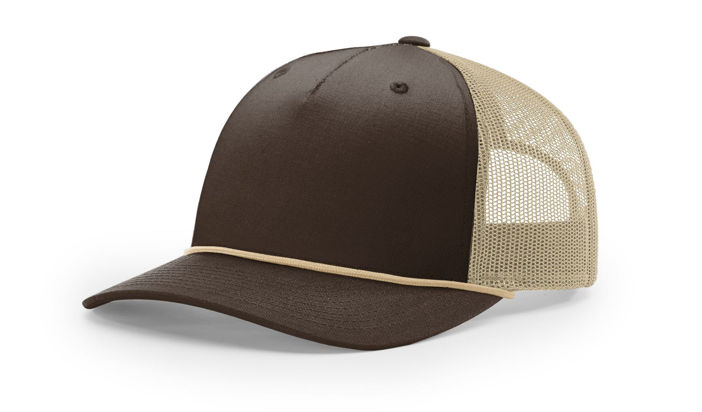 Richardson 112FPR Five Panel Trucker with Rope Cap