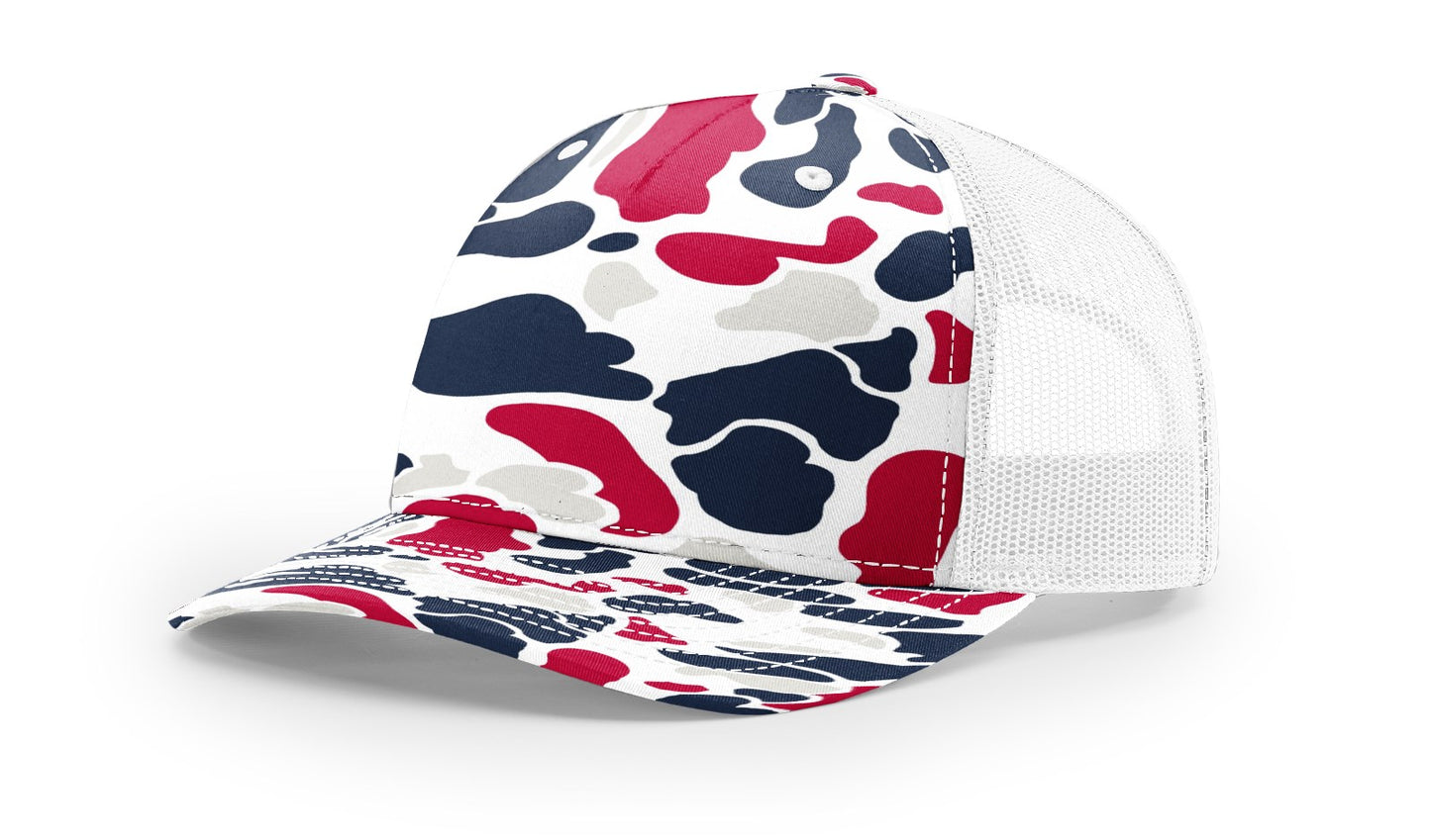 Richardson 112PFP Printed Five-Panel Mesh Back Cap