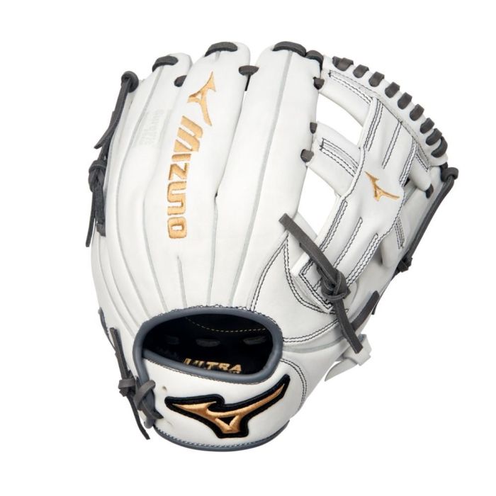 Mizuno MVP Prime Fastpitch Softball Glove 11.5", RH, White-Grey
