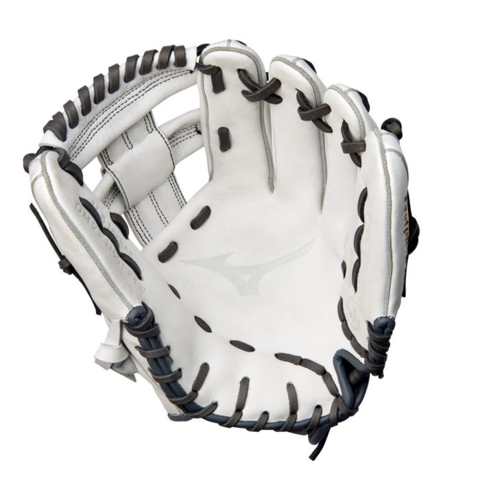 Mizuno MVP Prime Fastpitch Softball Glove 11.5", RH, White-Grey
