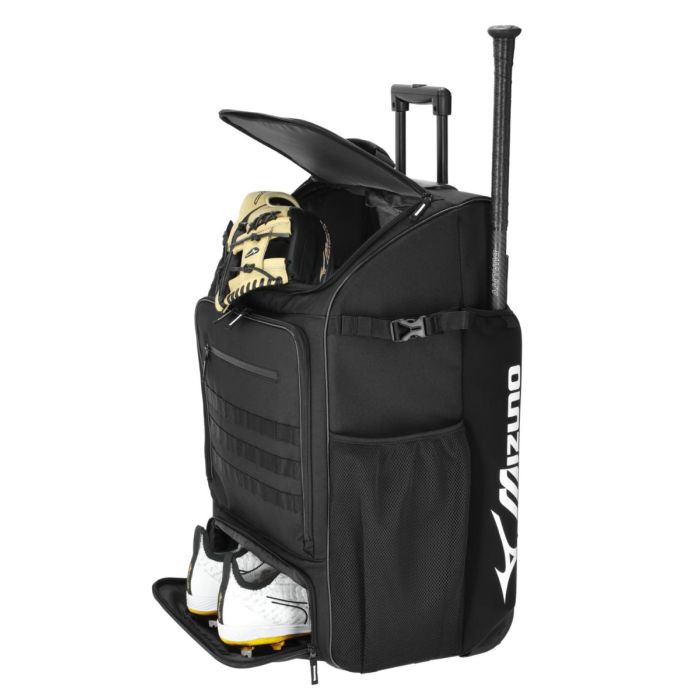 Mizuno Samurai Select Catcher's Wheel Batpack - Black