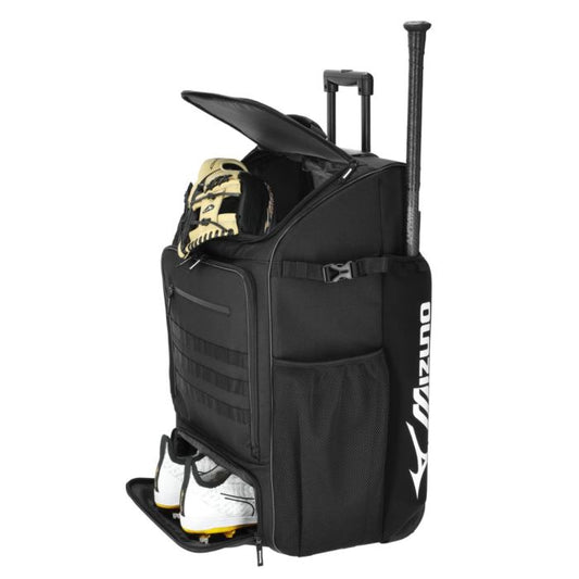 Mizuno Samurai Select Catcher's Wheel Batpack - Black