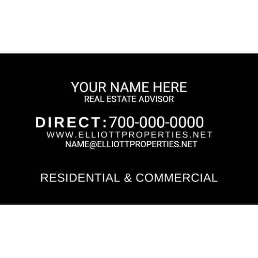 Elliott Properties - Standard Business Cards