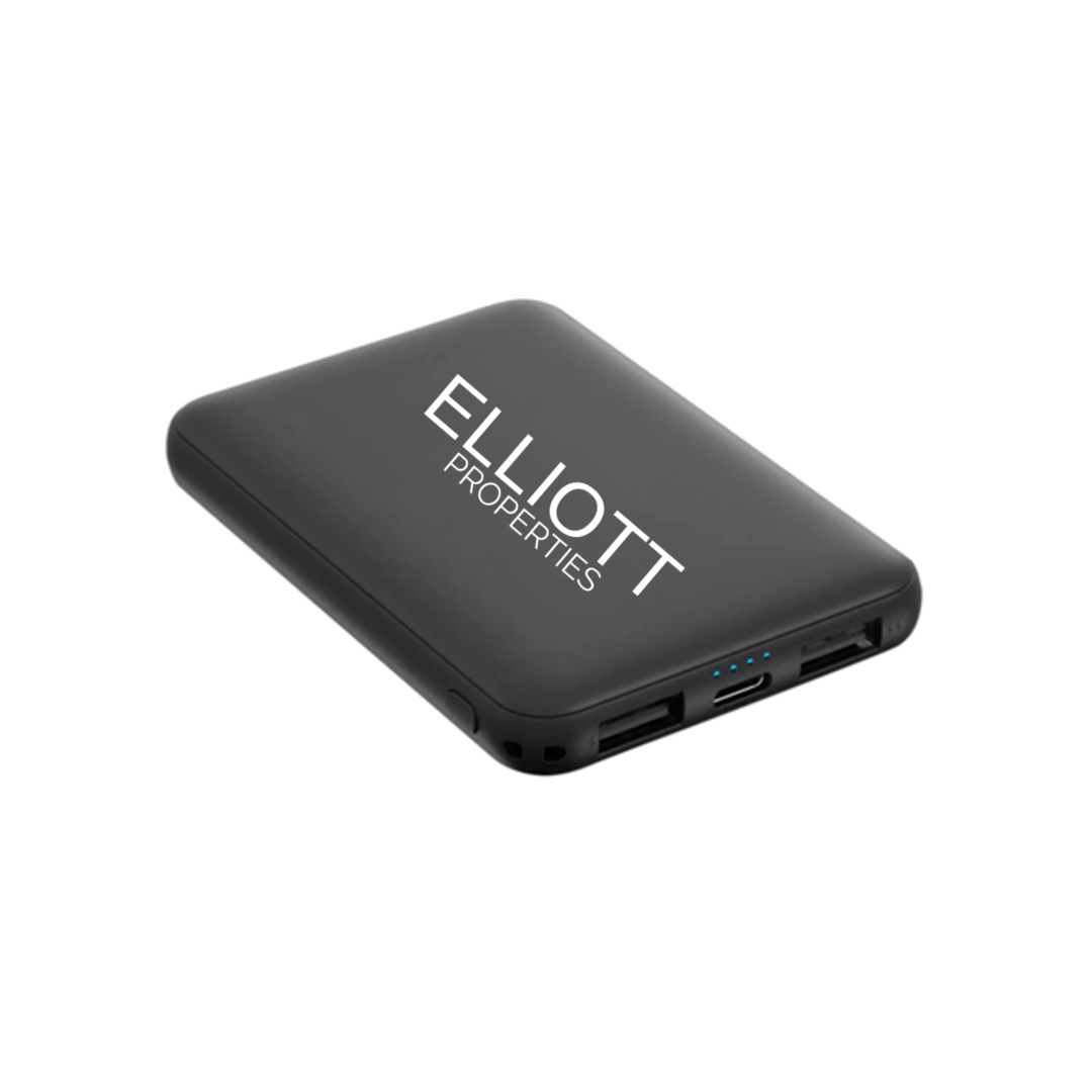 Elliott Properties - Pocket Power 5,000 mAh UL Mini Charger with Type C Port