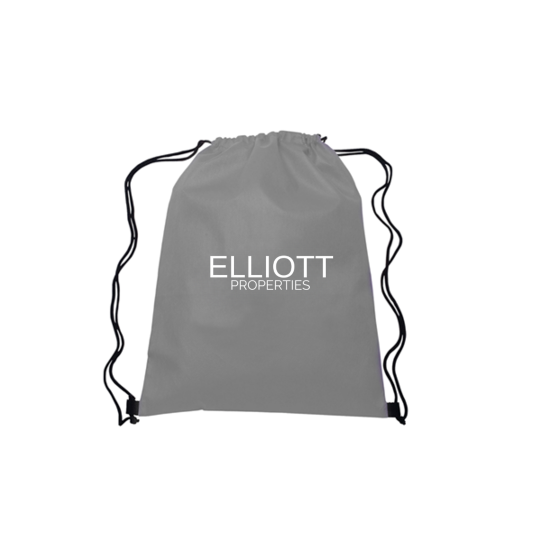 Elliott Properties - 13"w x 16.5"h Drawstring Non-Woven Bag