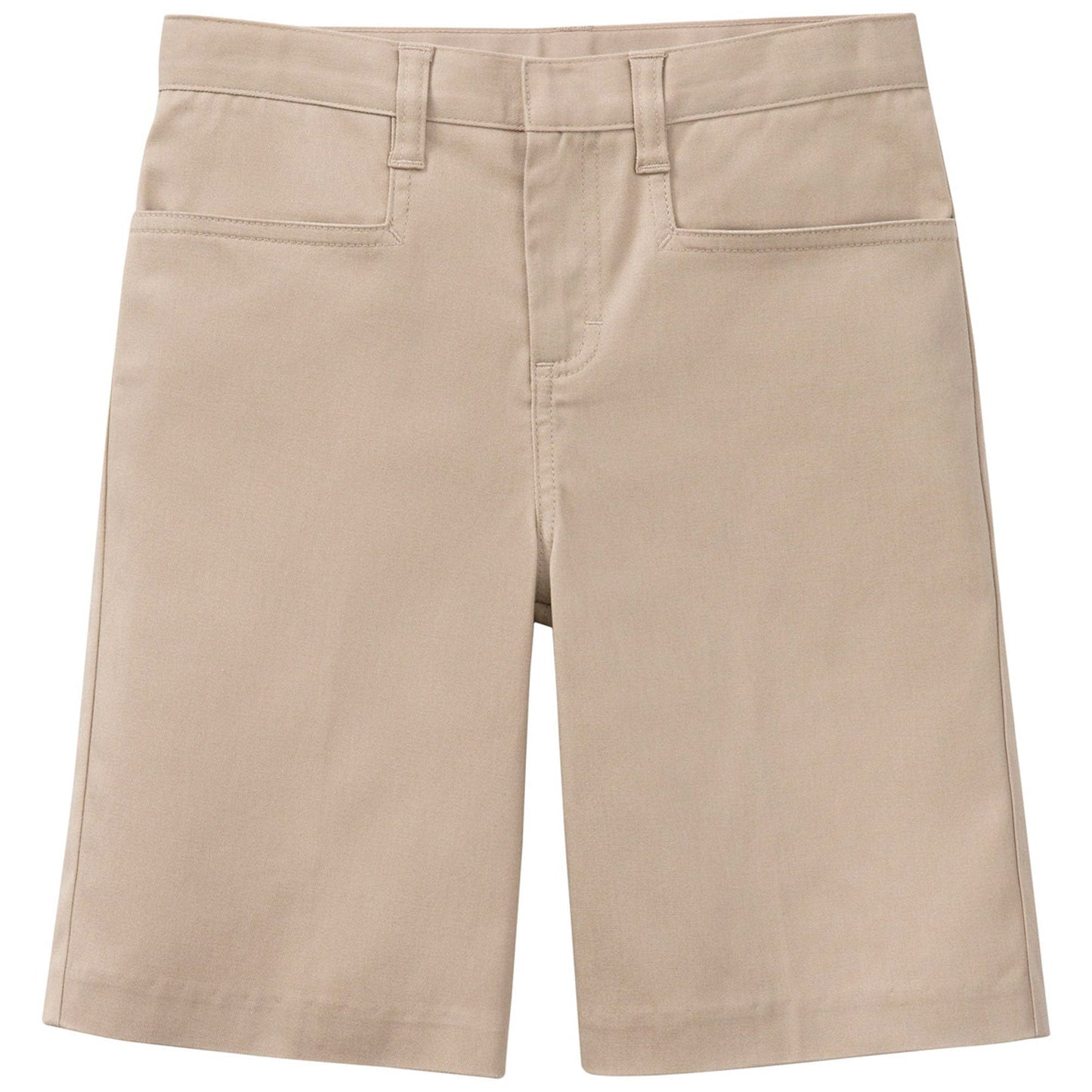Juniors Stretch Low Rise Short - KHAKI