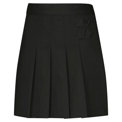 Girls Stretch Pleated Tab Scooter - BLACK - SPECIAL ORDER!